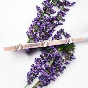 Minimalist Sterling Silver Bar Brooch